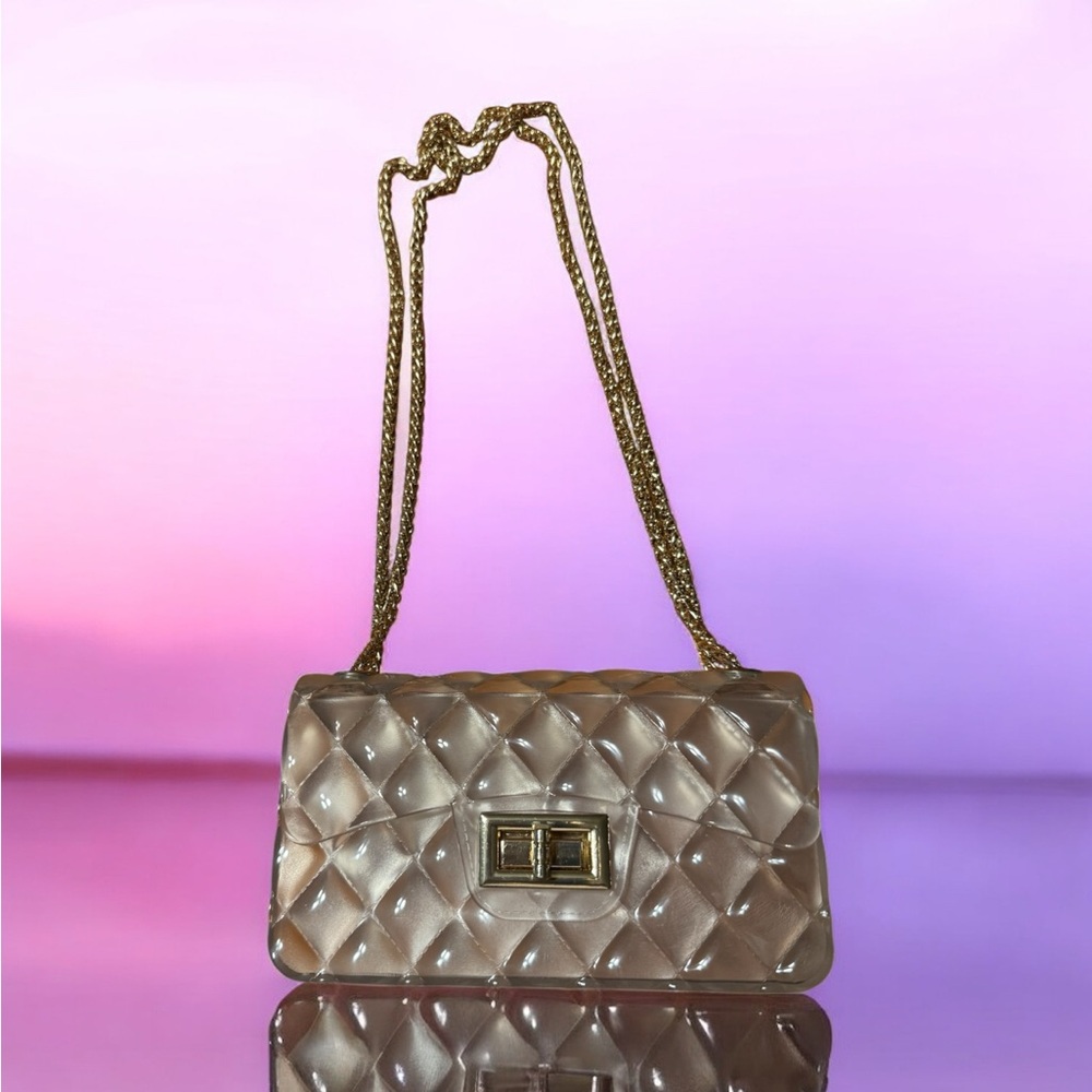 Trendy Cute Tender Clear Jelly
Crossbody Bag NWOT
Chain can be long or short
